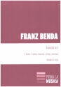 Sinfonia in C for 2 flutes, 2 oboes, bassoon, strings and continuo score