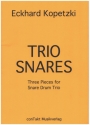 Trio Snares for Snare Drum Trio score and parts