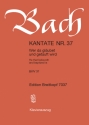 Wer da gläubet und getauft wird Kantate Nr.37 BWV37 Klavierauszug (dt/en)