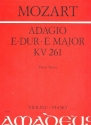 Adagio E-Dur KV261 für Violine und Klavier