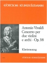 Concerto a-Moll op.3,8  für 2 Violinen und Streicher Klavierauszug