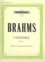 2 Gesnge op.91 fr Alt, Viola (Violoncello) und Klavier Stimmen