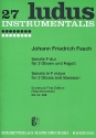 Sonate F-Dur  fr 2 Oboen und Fagott Partitur und Stimmen