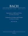 Konzerte a-Moll BWV1041 und E-Dur BWV1042 fr Violine und Orchester Studienpartitur