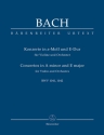 Konzerte a-Moll BWV1041 und E-Dur BWV1042 fr Violine und Orchester Studienpartitur