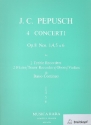 Concerto B-Dur op.8,1 für 2 Alt-Bfl (fl, Tenorbfl, Oboen, Vl) und Bc.. Partitur und Stimmen