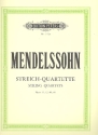 Streichquartette op.12, op.13, op.80 und op.81 für Streichquartett Stimmen
