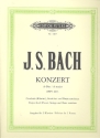 Konzert A-Dur BWV1055 für Cembalo, Streicher und Bc für 2 Klaviere