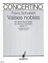 Valses nobles op.77 D969 für Streichorchester  Partitur