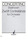 Zwlf Contretnze WoO 14 fr Orchester Partitur