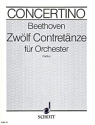 Zwlf Contretnze WoO 14 fr Orchester Partitur