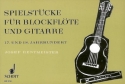 Spielstücke aus dem 17. und 18. Jahrhundert für Sopran-(Alt-) Blockflöte und Gitarre Spielpartitur