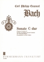 Sonate C-Dur für Flöte, Violoncello und Klavier Partitur und Stimmen