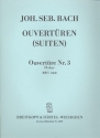 Ouvertüre D-Dur Nr.3 BWV1068 für Orchester Partitur
