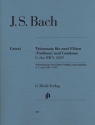 Triosonate G-Dur BWV1039 für 2 Flöten und Bc
