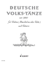 Deutsche Volkstnze um 1800 fr Violine (Mandoline oder Flte) und Gitarre