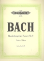 Brandenburgisches Konzert Nr.5 D-Dur BWV1050 fr Flte, Violine, Cembalo solo, Streicher und Bc Partitur