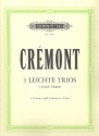3 leichte Trios op.13 fr 2 Violinen und Violoncello (Viola) Stimmen
