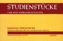 Studienstcke fr eine Sopran-Blockflte fr Sopran-Blockflte