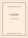 Canoni (1946) per violino e violoncello Partitur