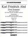 Zwei Sonaten op. 6/2 + 3 für Flöte und Basso continuo