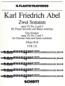 Zwei Sonaten op. 6/2 + 3 fr Flte und Basso continuo