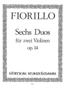 6 concertante Duos op.14 für 2 Violinen Stimmen