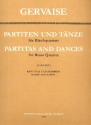 Partiten und Tnze fr Blechblserquartett Partitur und Stimmen