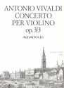 Konzert G-Dur op.3,3 für Violine, Streichorchester und Bc für Violine und Klavier