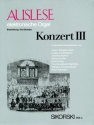 Auslese Konzert Band 3 Werke klassischer Musikliteratur fr E-Orgel