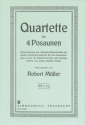 5 ausgewählte Quartette Band 3 für 4 Posaunen Partitur und Stimmen