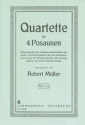 5 ausgewhlte Quartette Band 3 fr 4 Posaunen Partitur und Stimmen