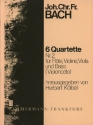 6 Quartette Band 2 (Nr.2) für Flöte, Violine, Viola und Bc Stimmen