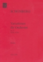 Variationen für Orchester op.31 Studienpartitur