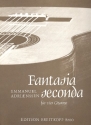 Fantasia seconda fr 4 Gitarren, Partitur und Stimmen