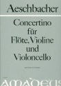 Concertino op.42 fr Flte, Violine und Violoncello Partitur und Stimmen