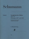 Sinfonische Etden op.13 in den Fassungen von 1837 und 1852 fr Klavier
