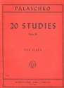 20 Studies op.36 for viola solo