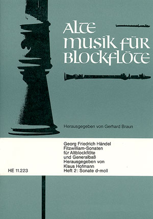 Fitzwilliam-Sonaten Band 2 - Sonate d-moll fr Altblockflte und Bc