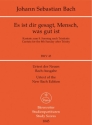 ES IST DIR GESAGT, MENSCH KANTATE NR. 45, BWV 45 Studienpartitur (DT)