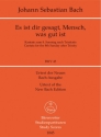 ES IST DIR GESAGT, MENSCH KANTATE NR. 45, BWV 45 Studienpartitur (DT)