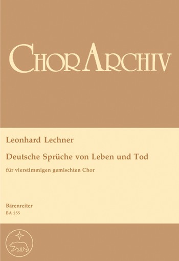 Deutsche Sprche von Leben und Tod fr gem Chor Partitur