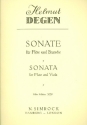 Sonate fr Flte und Viola Spielpartitur