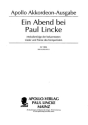 Ein Abend bei Paul Lincke fr Akkordeonorchester Partitur