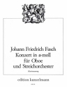 Konzert a-Moll fr Oboe und Streicher fr Oboe und Klavier