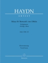 Missa St. Bernardi von Offida Heiligmesse Hob. XXII:10 für Soli, Chor und Orchester Klavierauszug (la)