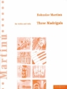 3 Madrigale für Violine und Viola Spielpartitur