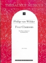 4 chansons in 5 parts for 5 voices or instruments score