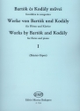 Werke von Bartok und Kodaly fr Flten und Klavier Partitur und 2 Stimmen