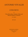 Konzert g-Moll RV103 fr Altblockflte, Oboe und Fagott Partitur und Stimmen